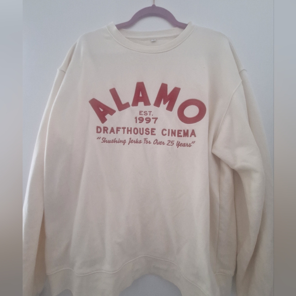 Alamo Drafthouse Cinema Cream Sweatshirt